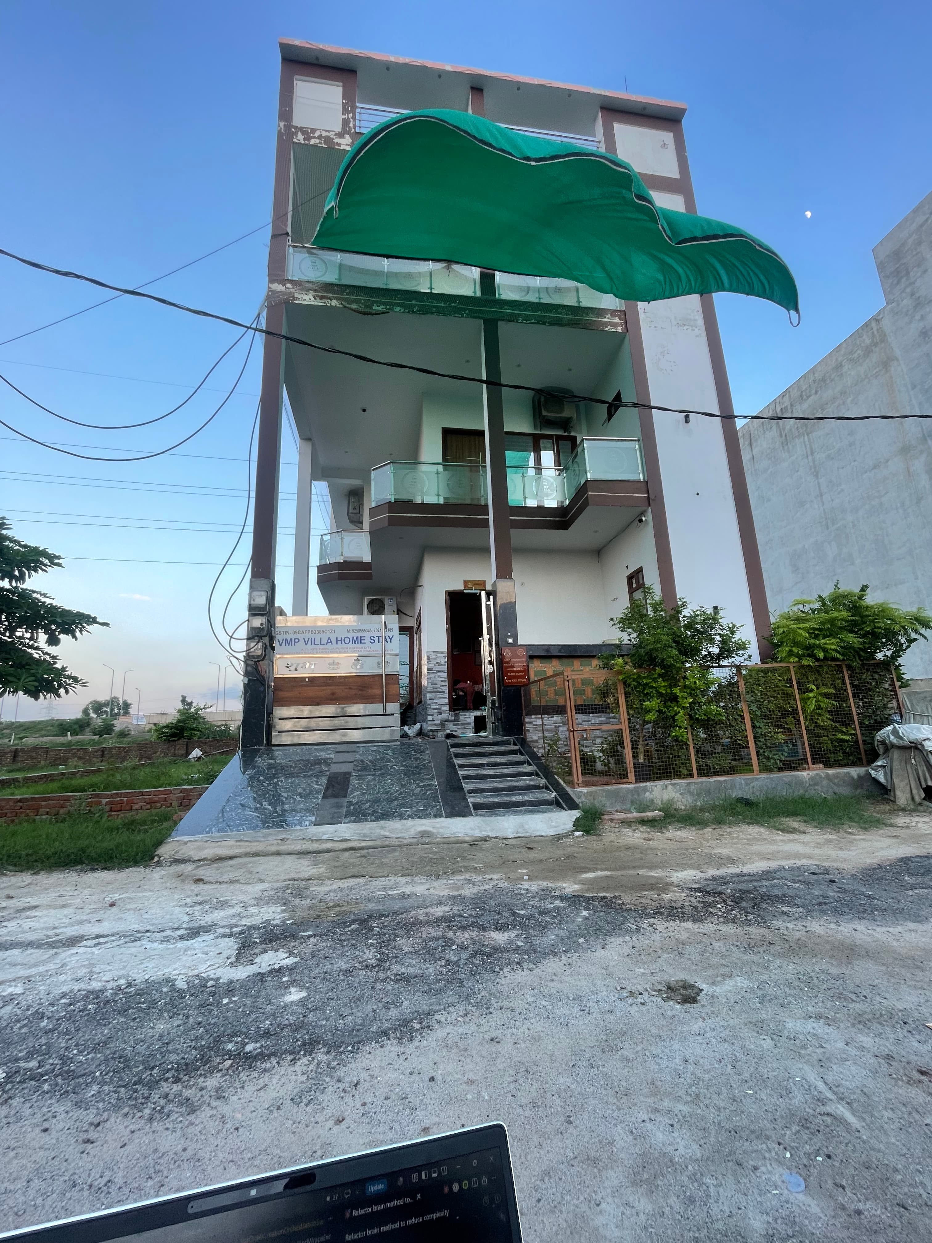 VMP Villa Home Stay building entrance, daytime